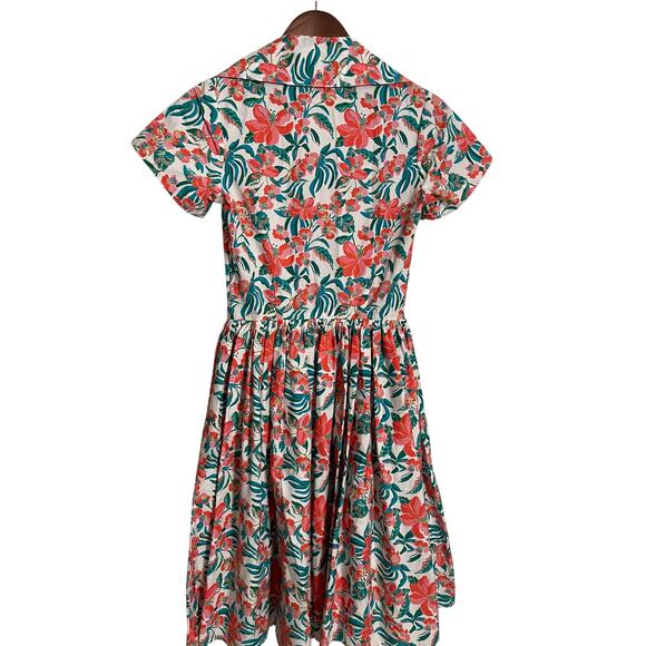 Bernie Dexter Francis Dress in Hibiscus Womans XS - Picture 2 of 10